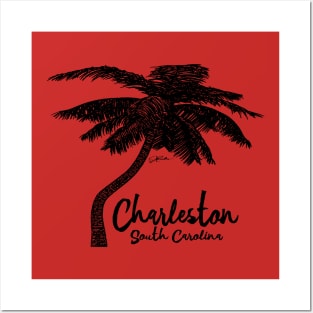 Charleston, South Carolina Palm Tree Posters and Art